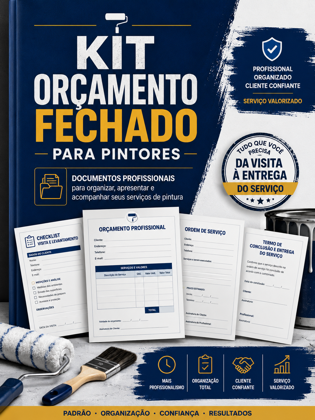 Kit Orçamento Fechado para Pintores